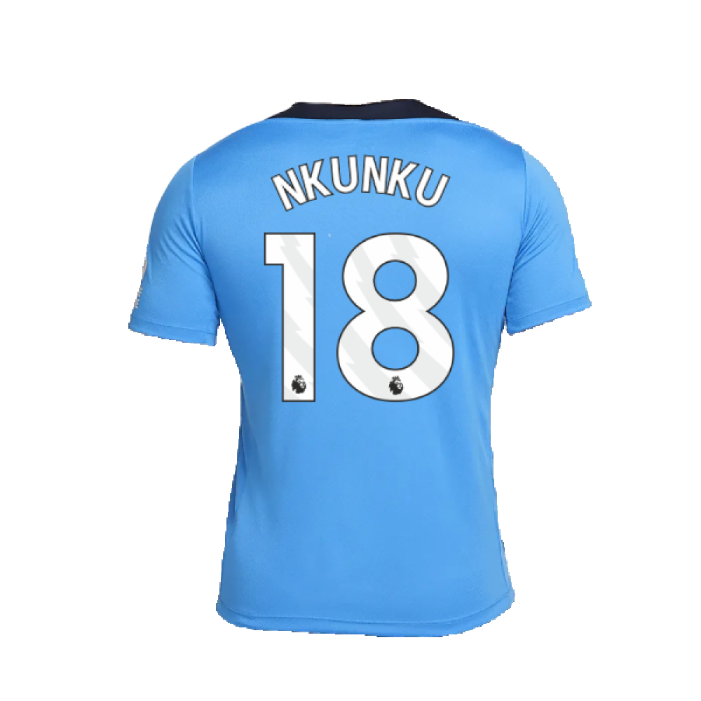 2024-2025 Chelsea Strike Dri-FIT Knit Shirt (Light Photo Blue) (Nkunku 18)