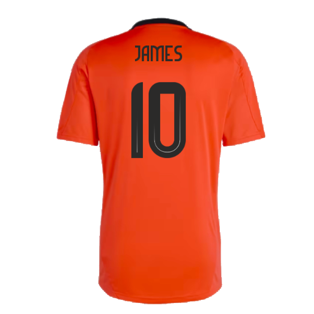 2024-2025 Colombia Training Jersey (Semi Solar Red) (JAMES 10)