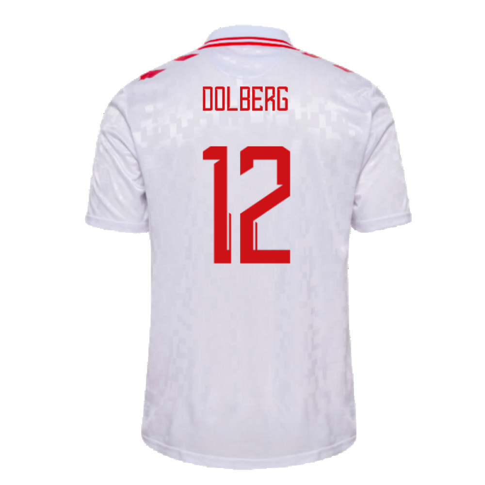 2024-2025 Denmark Away Shirt (Dolberg 12)