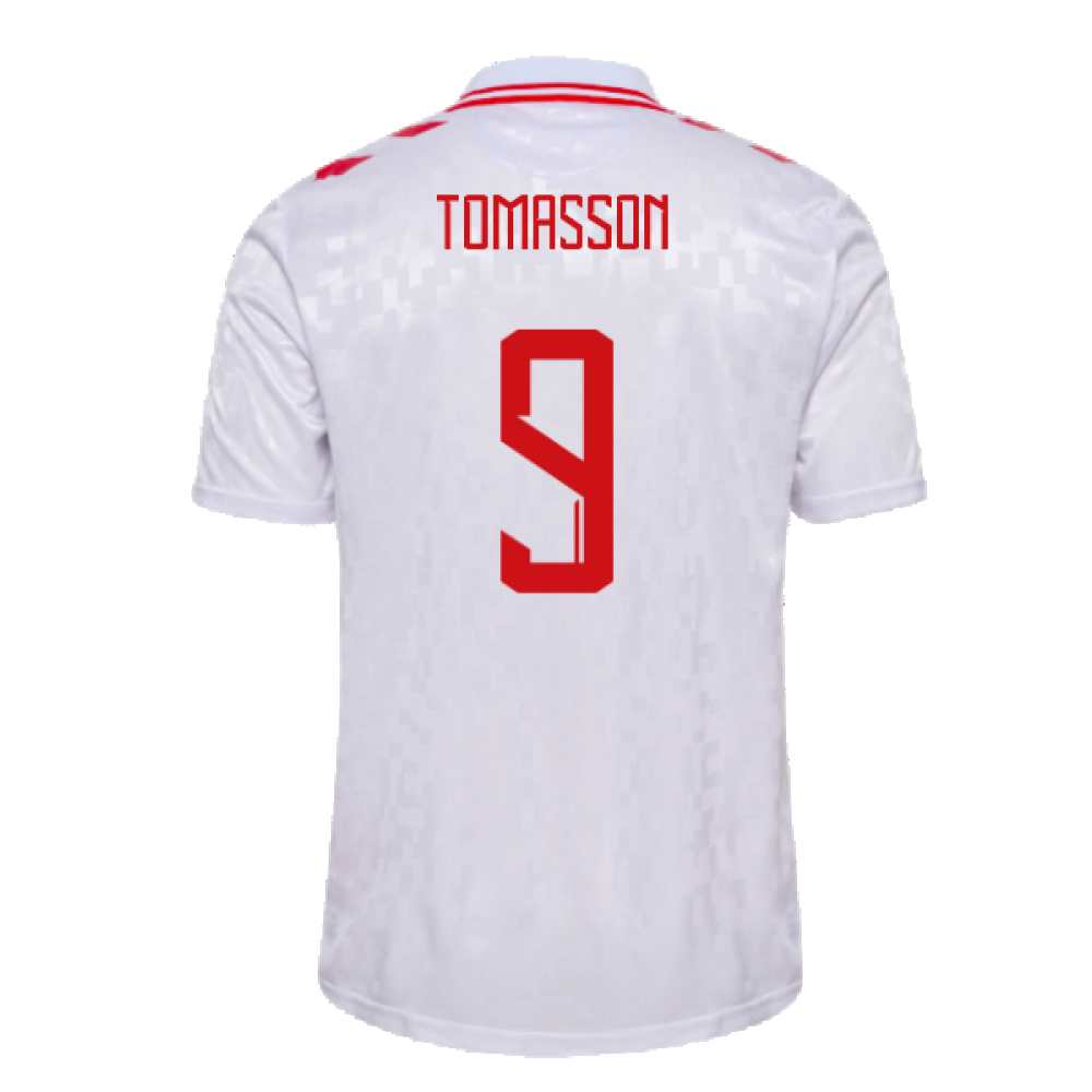 2024-2025 Denmark Away Shirt (Tomasson 9)