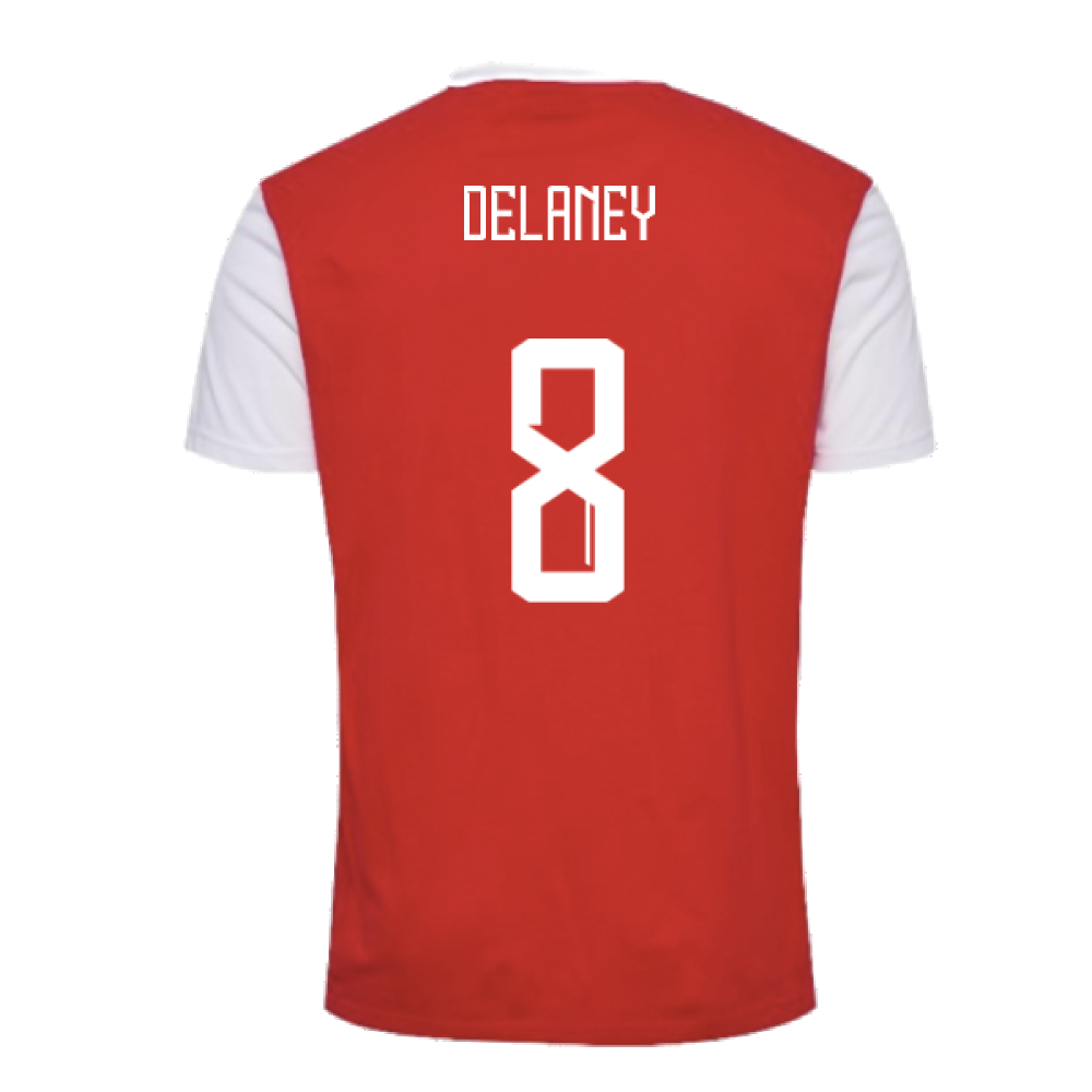 2024-2025 Denmark Fan 24 Block Tee (Red) (Delaney 8)