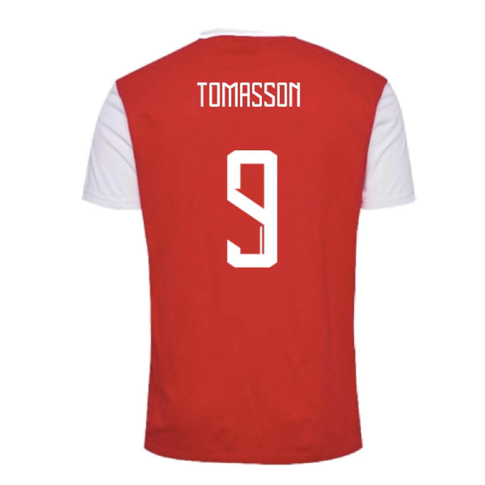 2024-2025 Denmark Fan 24 Block Tee (Red) (Tomasson 9)