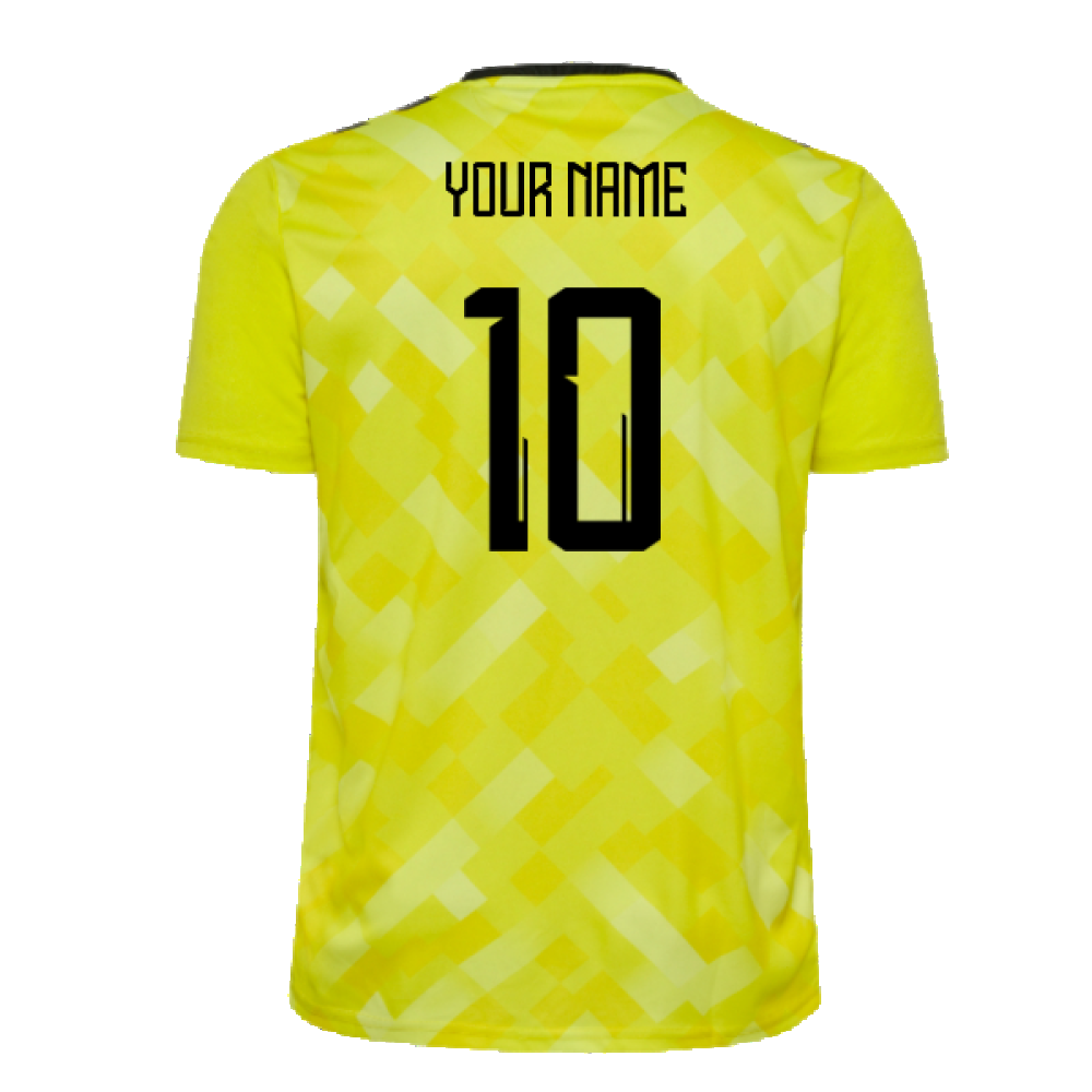 2024-2025 Denmark Home Goalkeeper Shirt (Yellow) (Your Name)