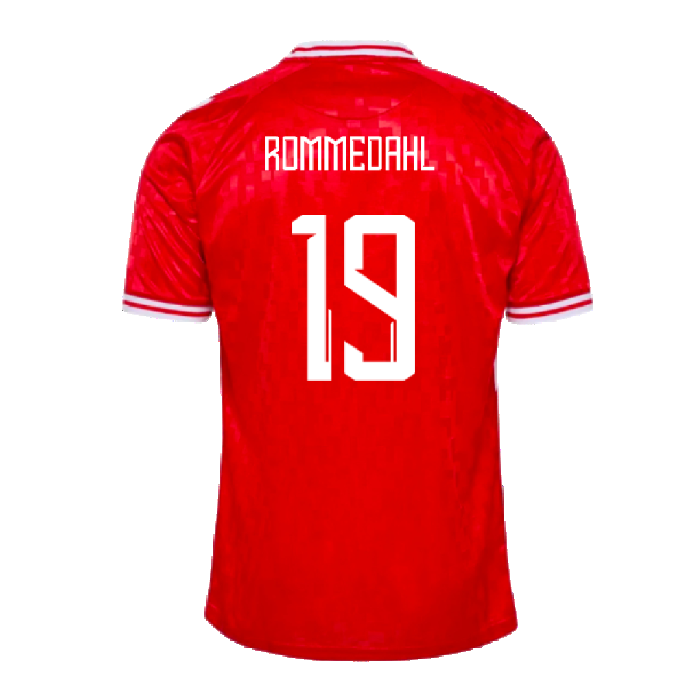 2024-2025 Denmark Home Shirt (Rommedahl 19)