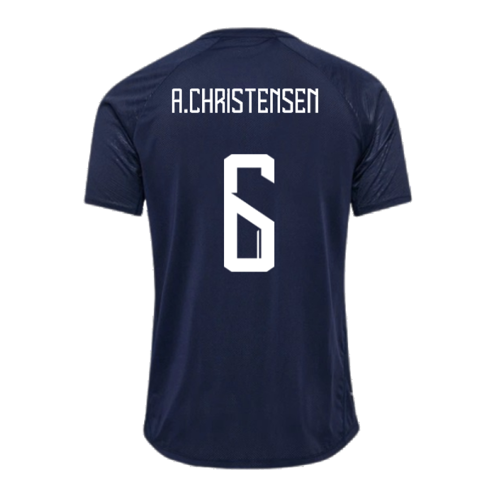 2024-2025 Denmark Training Jersey (Marine) (A.Christensen 6)