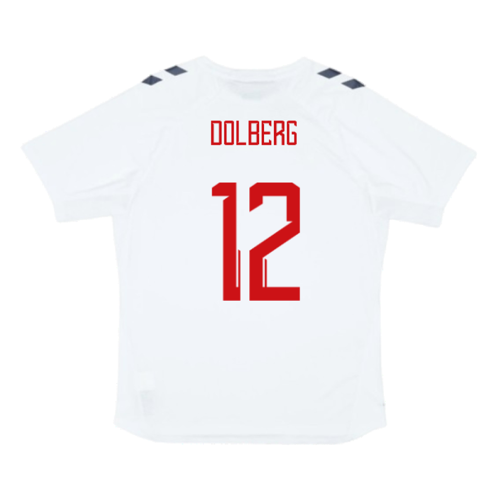 2024-2025 Denmark Training Jersey (White) (Dolberg 12)