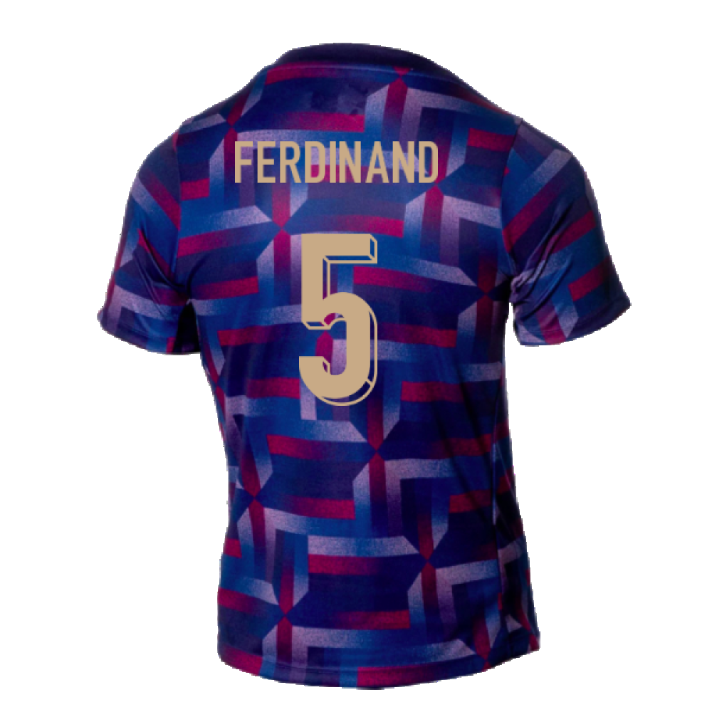 2024-2025 England Academy Pro Pre-Match Shirt (Purple Ink) (Ferdinand 5)