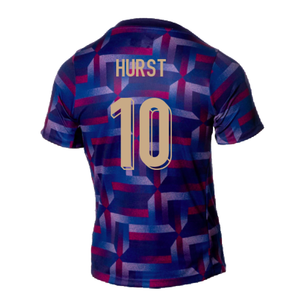 2024-2025 England Academy Pro Pre-Match Shirt (Purple Ink) (Hurst 10)