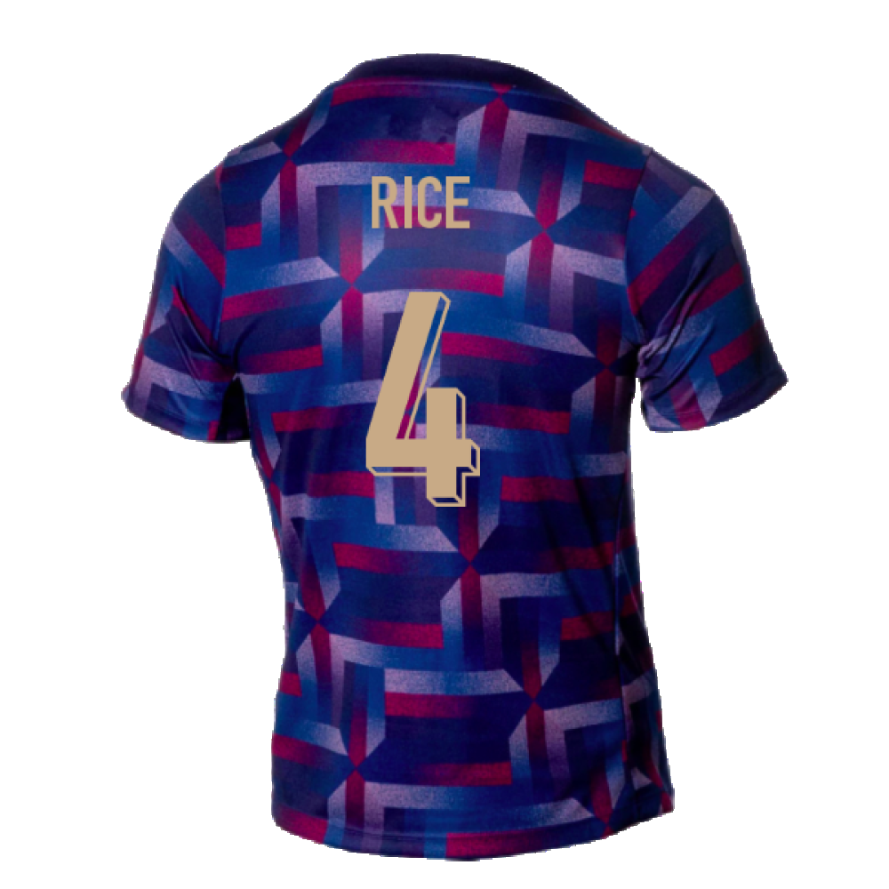 2024-2025 England Academy Pro Pre-Match Shirt (Purple Ink) (Rice 4)