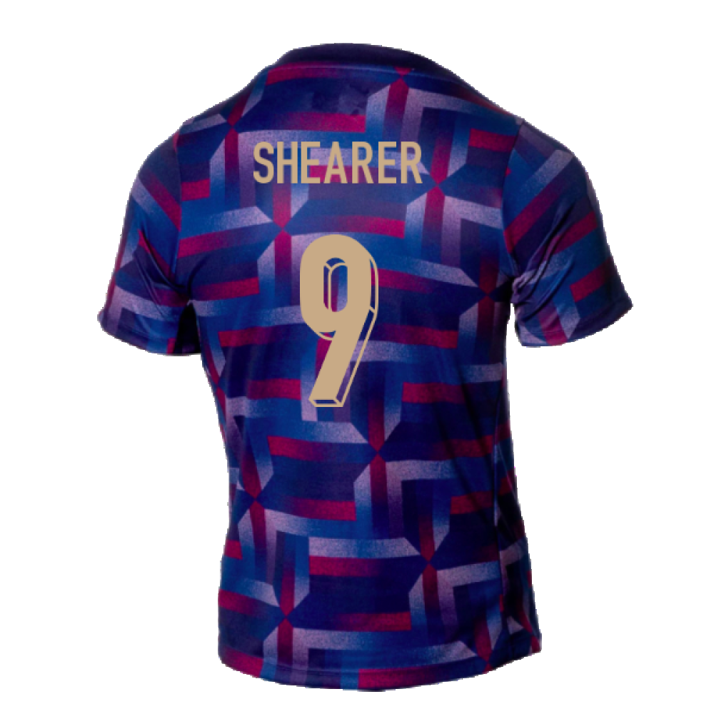 2024-2025 England Academy Pro Pre-Match Shirt (Purple Ink) (Shearer 9)