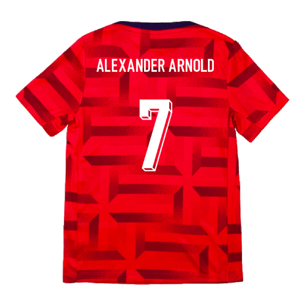 2024-2025 England Academy Pro Pre-Match Top (Siren Red) - Kids (Alexander Arnold 8)