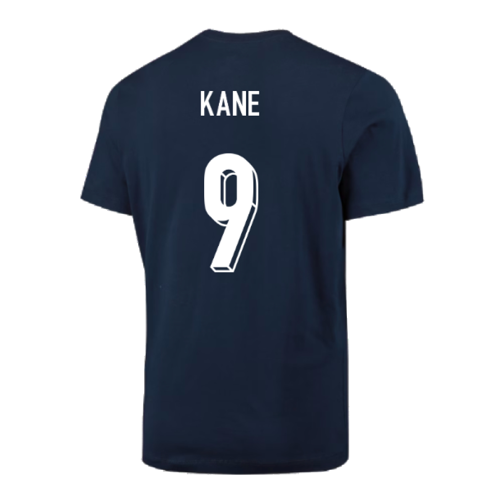 2024-2025 England Football T-Shirt (Navy) (Kane 9)