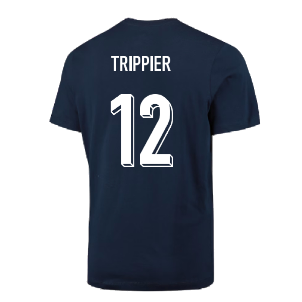 2024-2025 England Football T-Shirt (Navy) (Trippier 12)