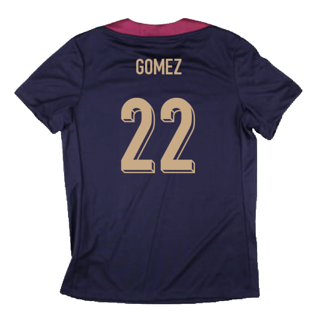 2024-2025 England Strike Dri-Fit Shirt (Purple Ink) - Womens (Gomez 22)