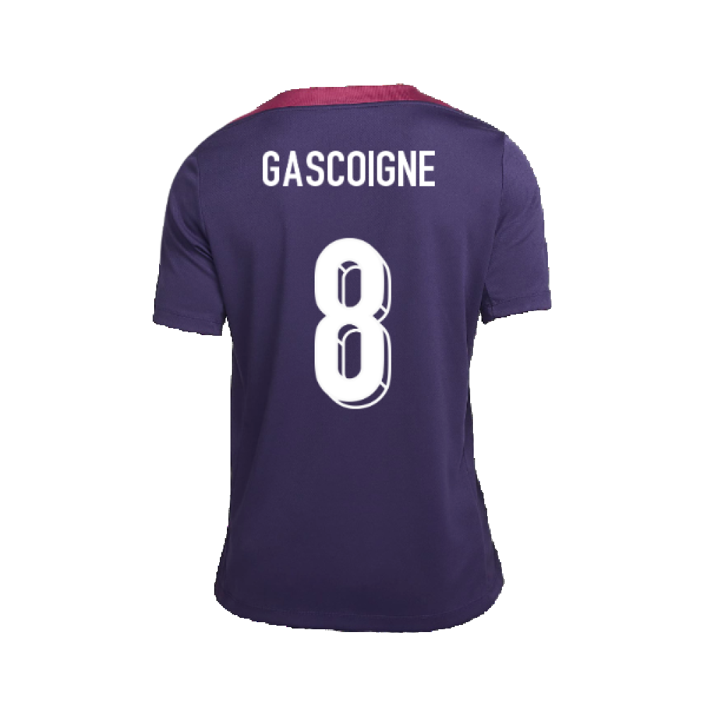 2024-2025 England Strike Training Shirt (Purple Ink) (Gascoigne 8)