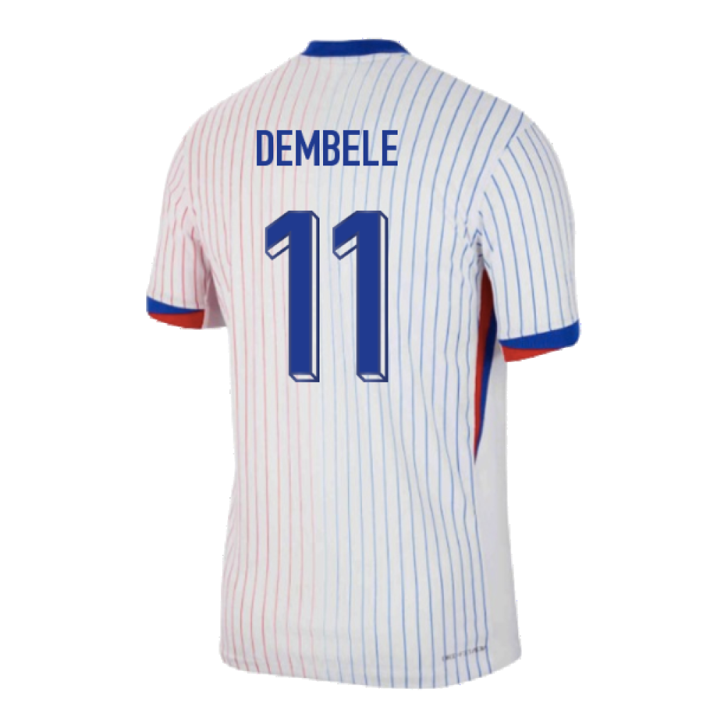 2024-2025 France Away Dri-ADV Match Shirt (Dembele 11)