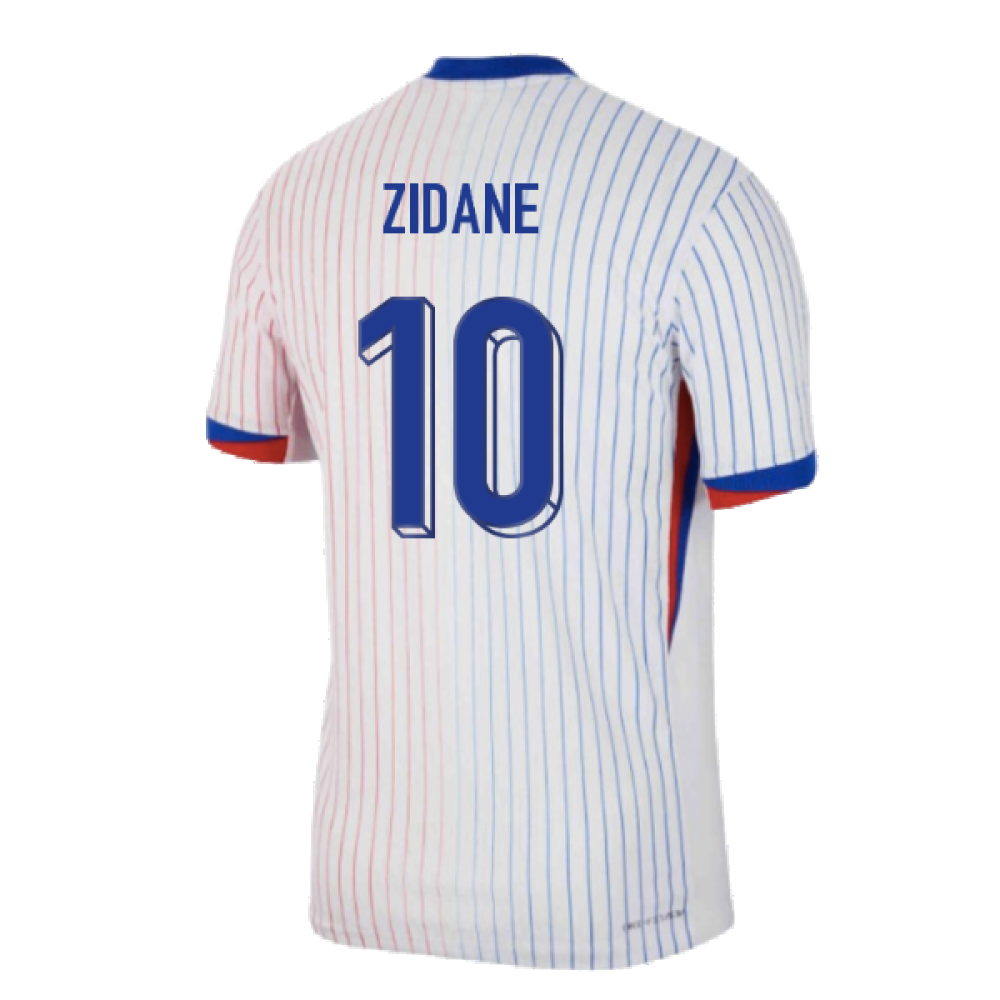 2024-2025 France Away Dri-ADV Match Shirt (Zidane 10)