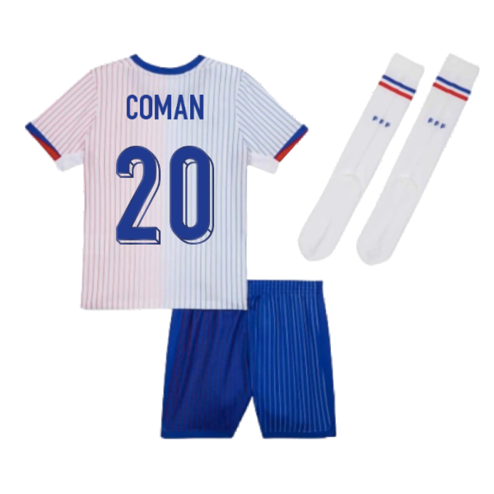 2024-2025 France Away Little Boys Mini Kit (Coman 20)