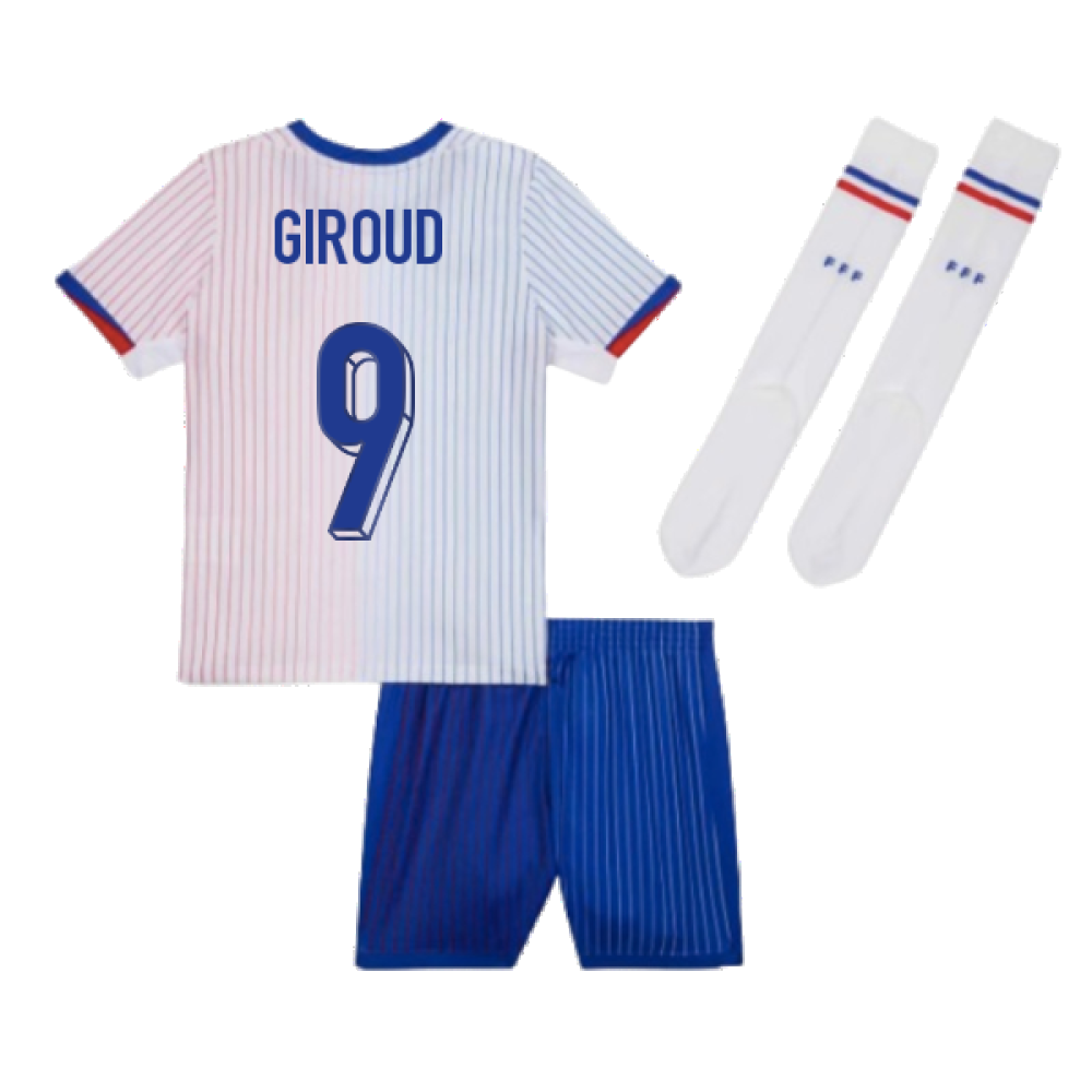 2024-2025 France Away Little Boys Mini Kit (Giroud 9)