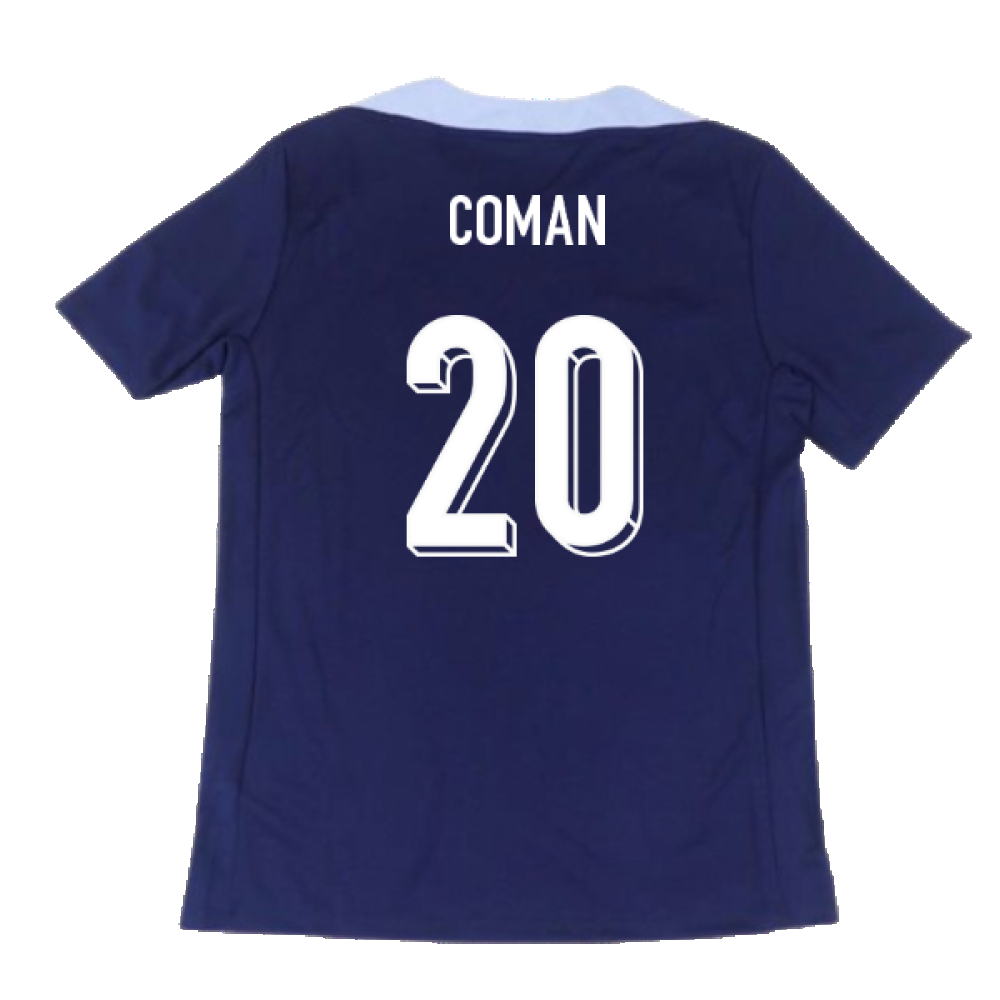 2024-2025 France Dri-Fit Strike Training Shirt (Navy) (Coman 20)