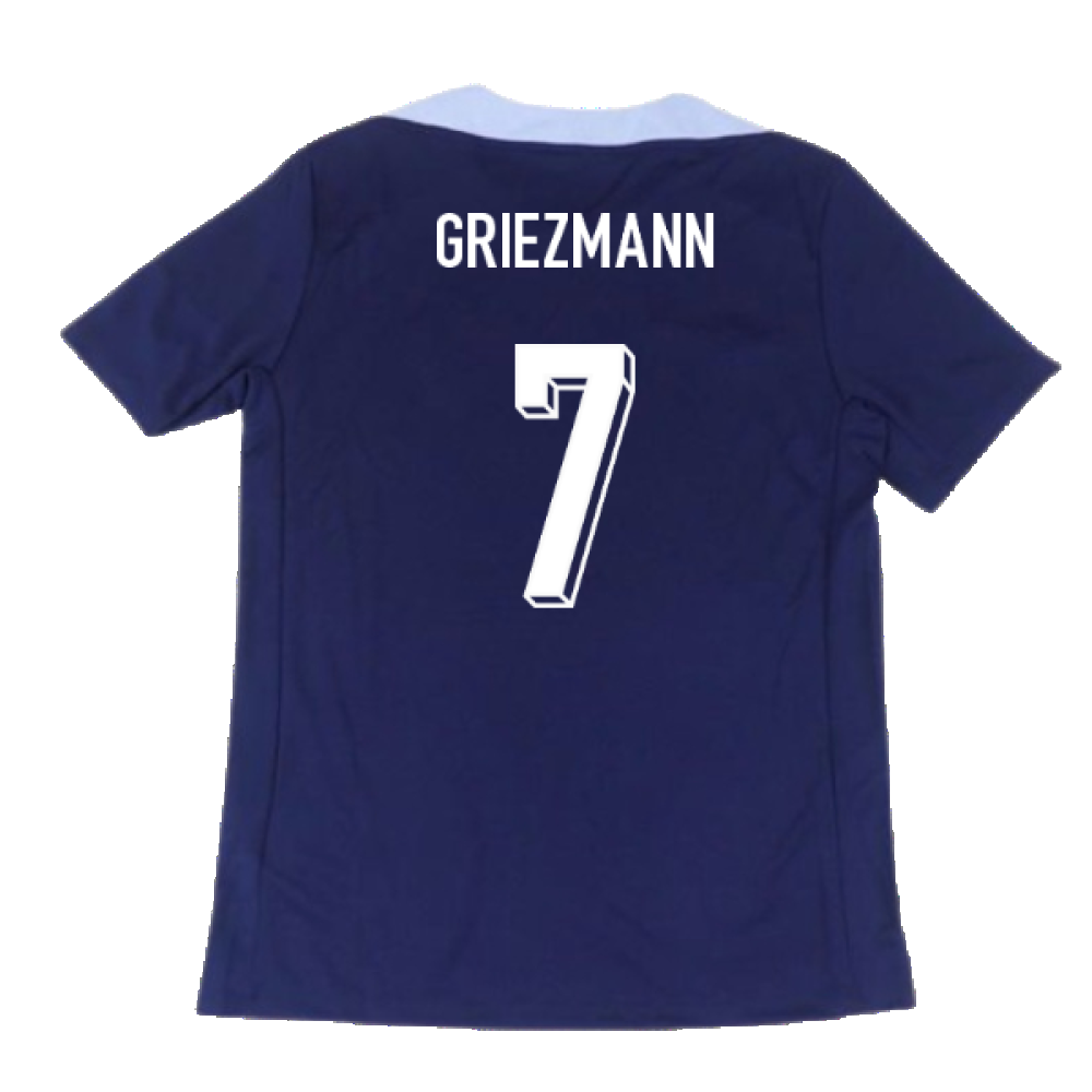 2024-2025 France Dri-Fit Strike Training Shirt (Navy) (Griezmann 7)