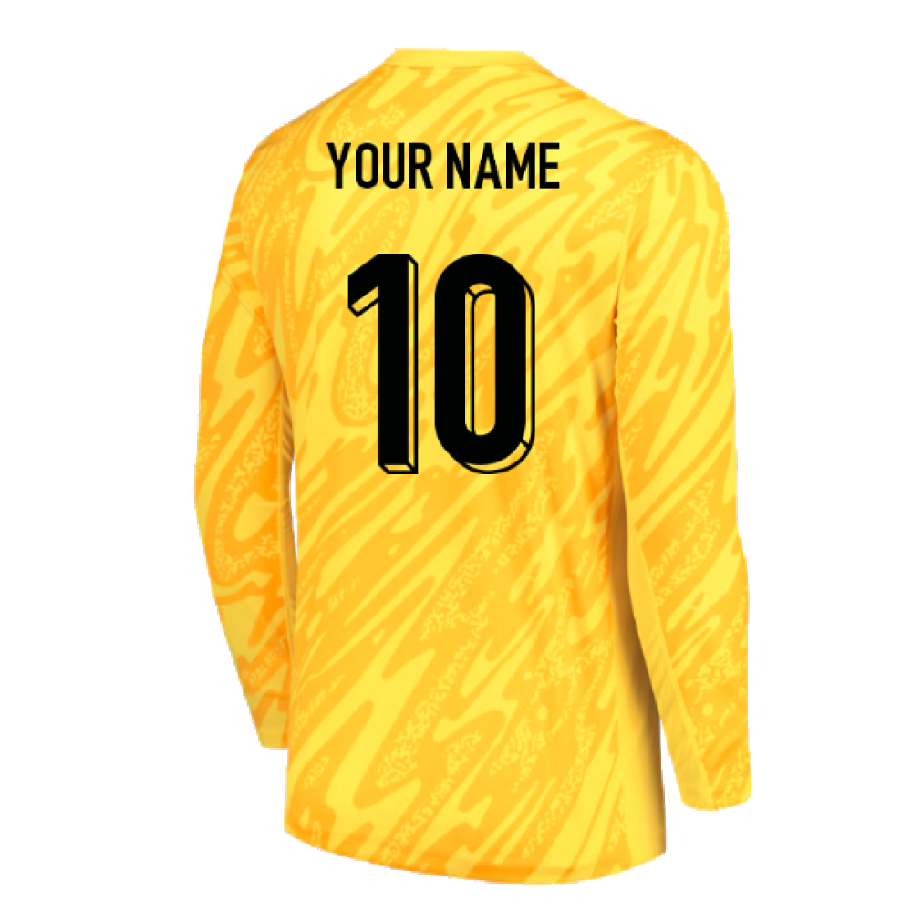 2024-2025 France Goalkeeper LS Home Shirt - Kids (Your Name)