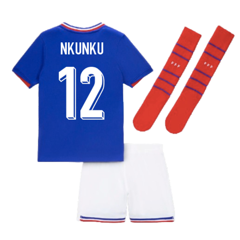 2024-2025 France Home Little Boys Mini Kit (Nkunku 12)