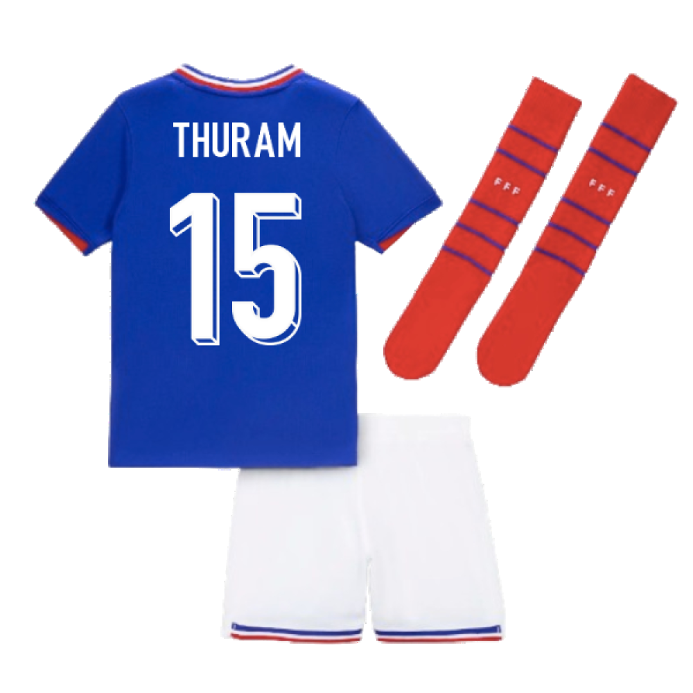 2024-2025 France Home Little Boys Mini Kit (Thuram 15)