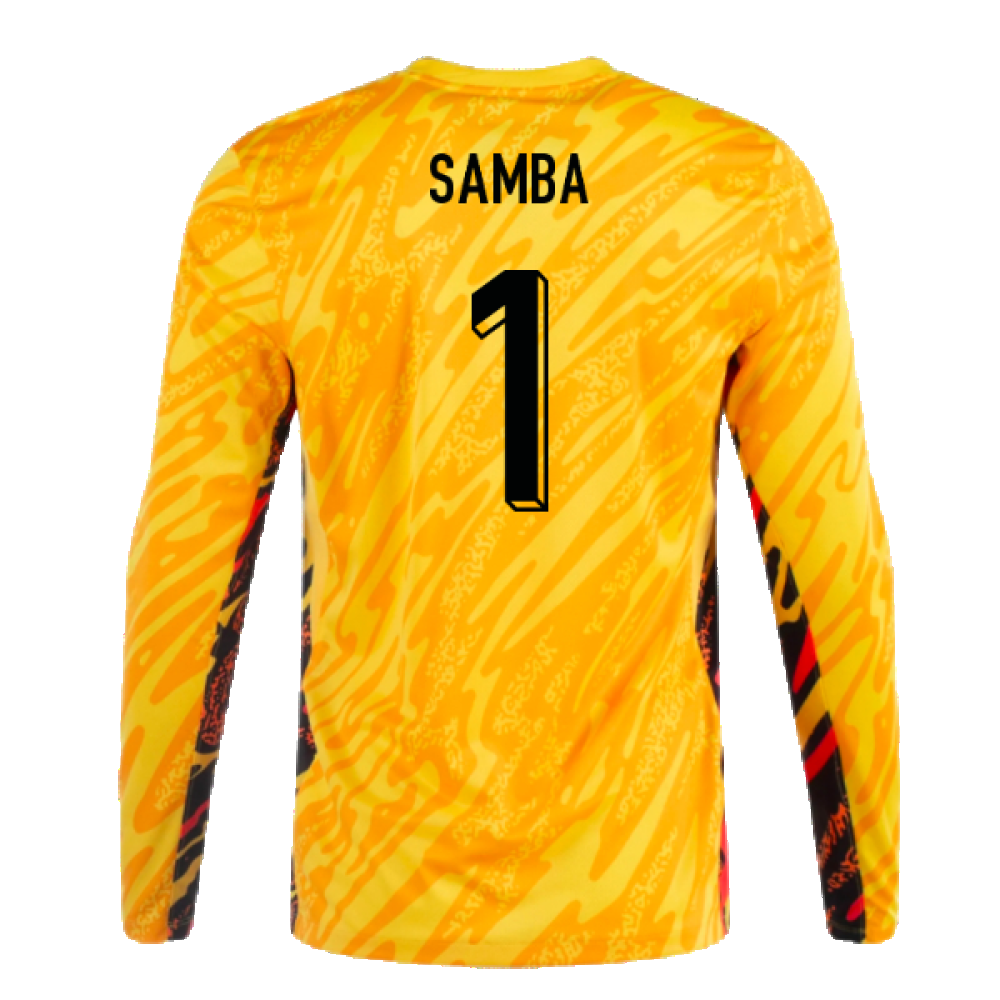 2024-2025 France Home LS Goalkeeper Shirt (Yellow) (Samba 1)