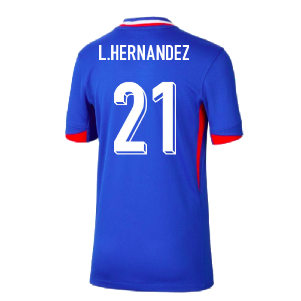 2024-2025 France Home Shirt (Kids) (L.Hernandez 21)