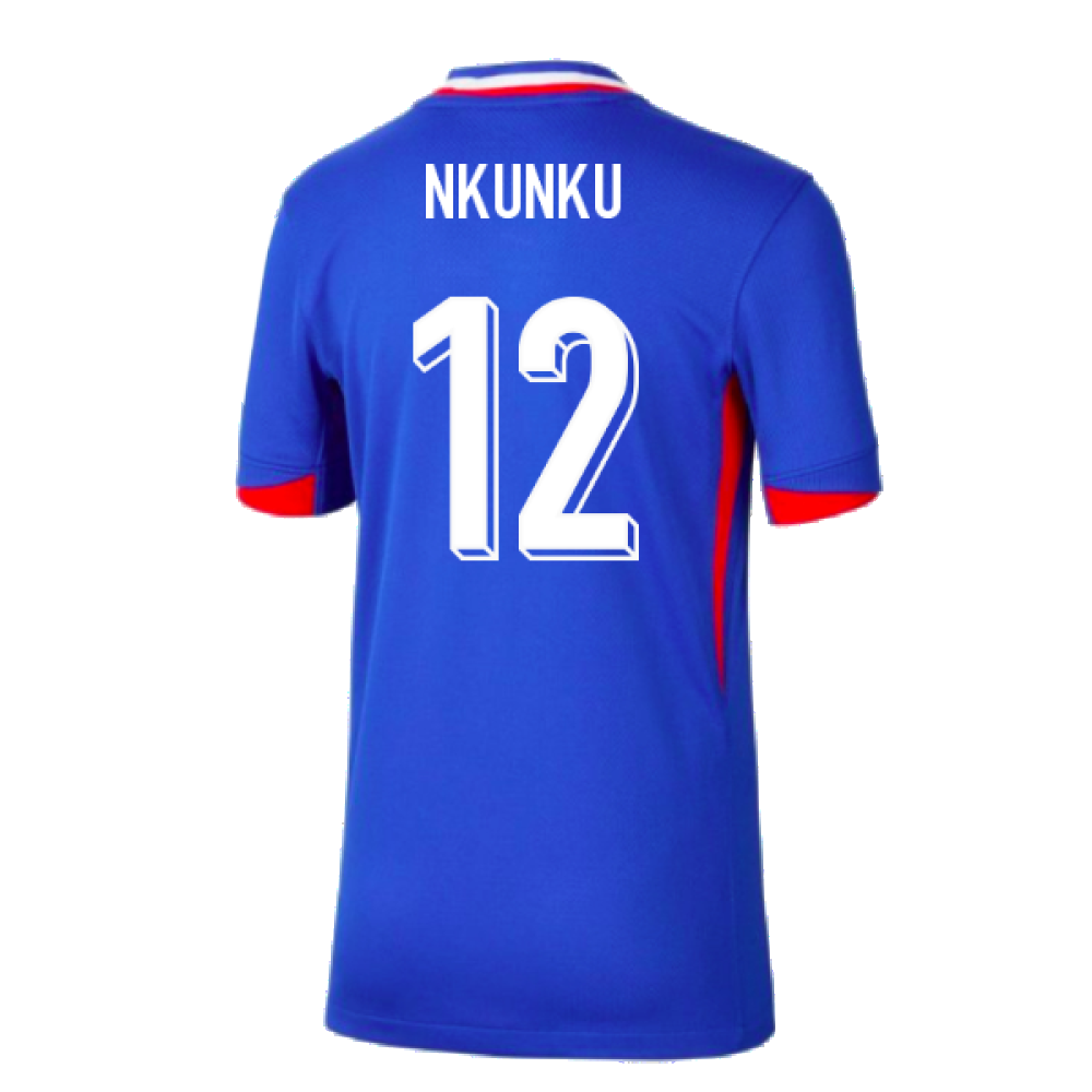 2024-2025 France Home Shirt (Kids) (Nkunku 12)