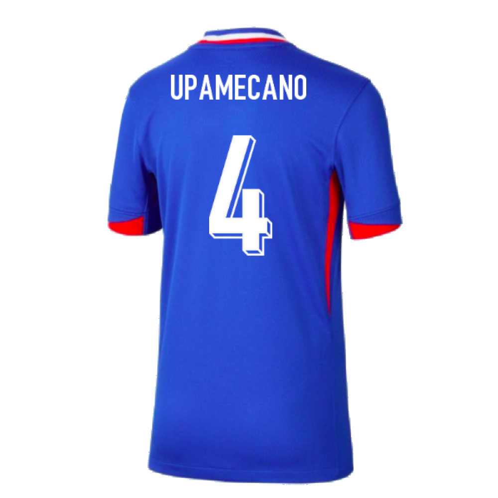 2024-2025 France Home Shirt (Kids) (Upamecano 4)