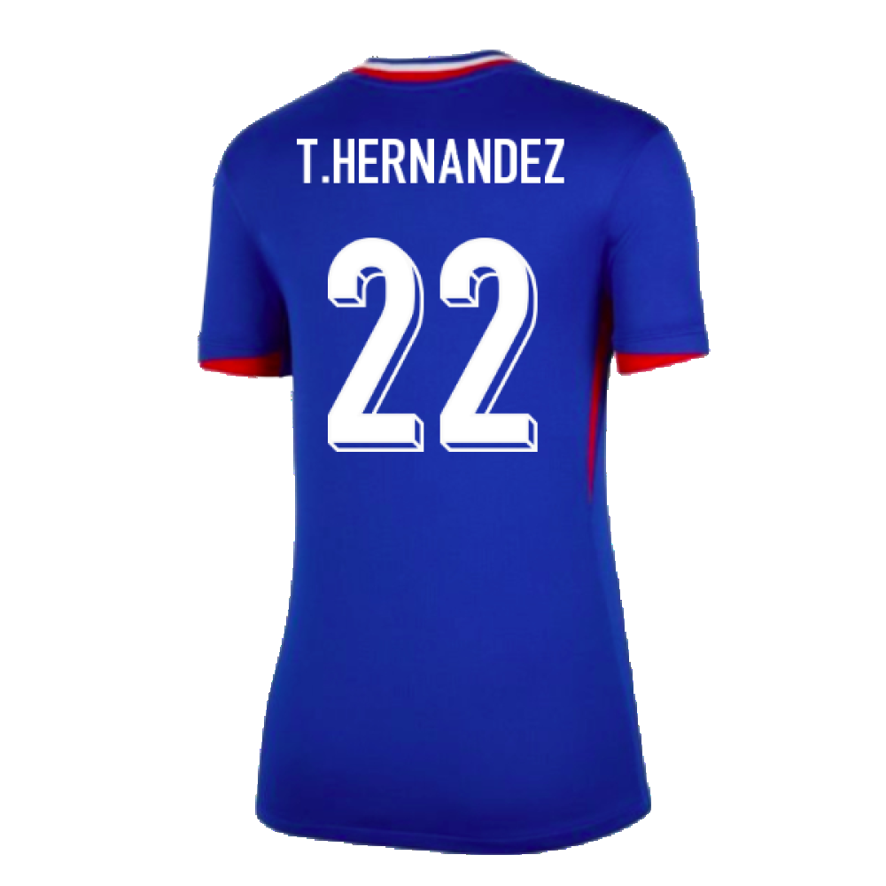 2024-2025 France Home Shirt (Womens) (T.Hernandez 22)