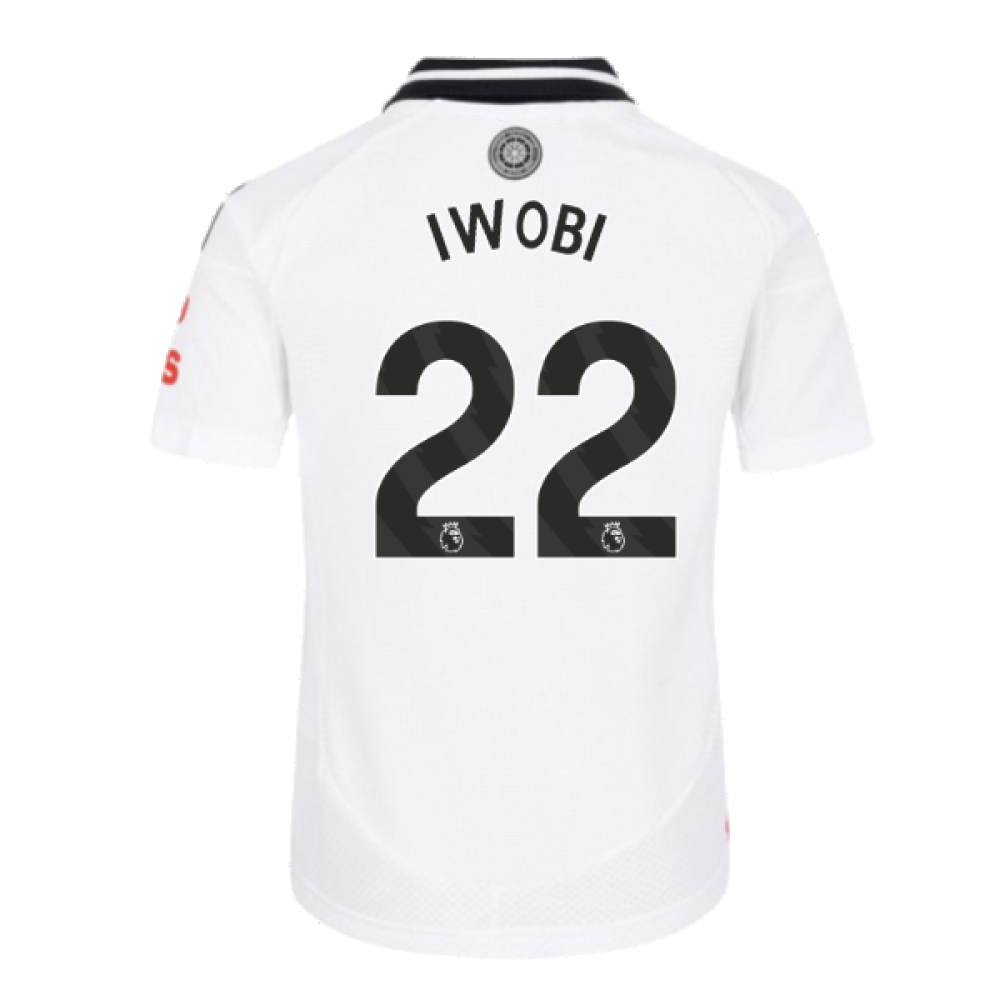 2024-2025 Fulham Home Shirt (Kids) (Iwobi 22)