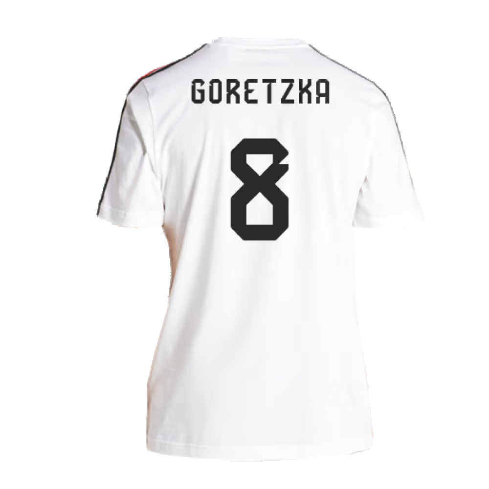 2024-2025 Germany 3S DNA Tee (White) (Goretzka 8)