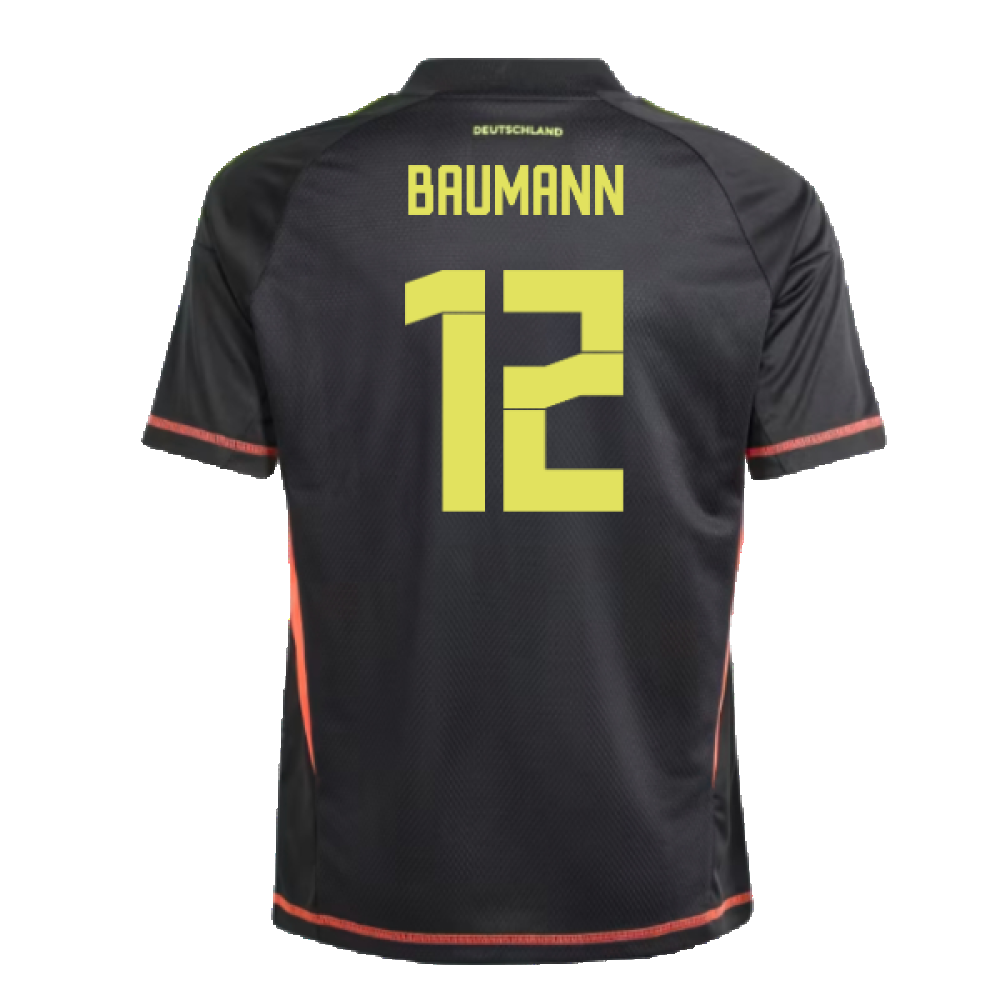 2024-2025 Germany Home Goalkeeper Shirt (Black) - Kids (Baumann 12)