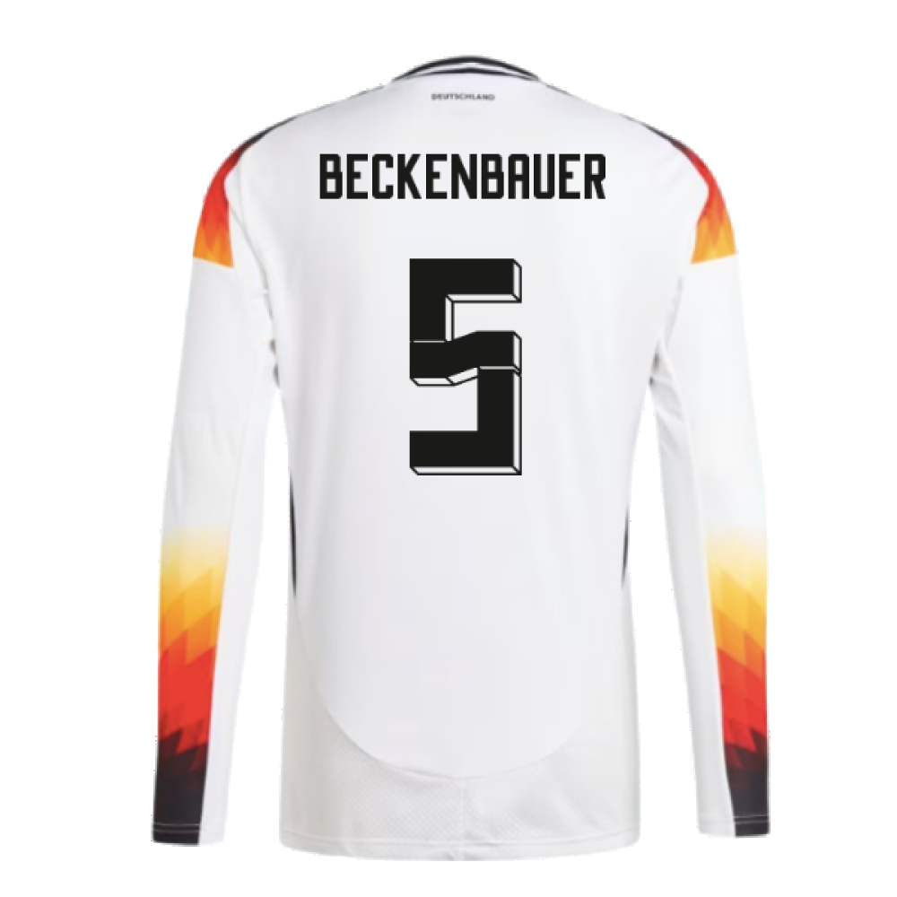 2024-2025 Germany Long Sleeve Home Shirt (Beckenbauer 5)