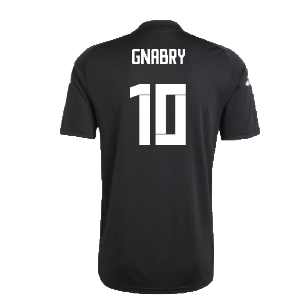 2024-2025 Germany Pre-Match Shirt (Black) (Gnabry 10)