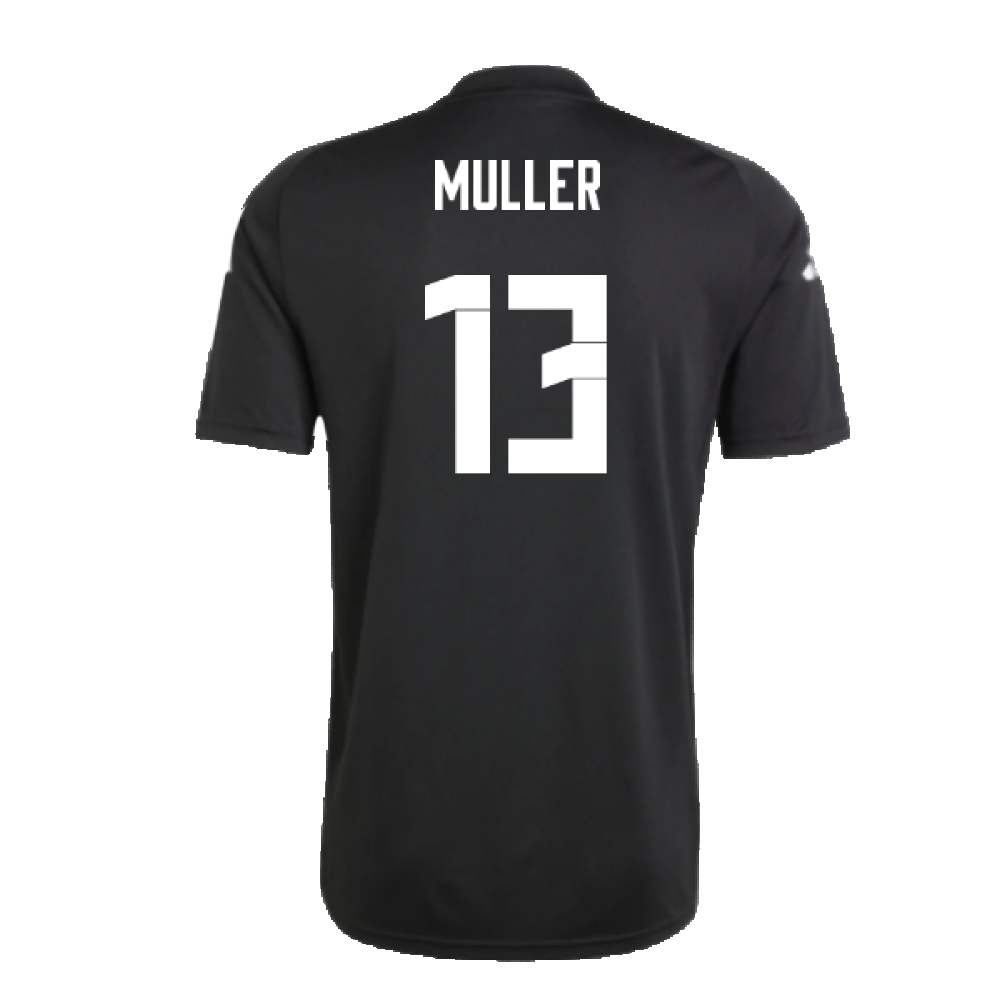 2024-2025 Germany Pre-Match Shirt (Black) (Muller 13)