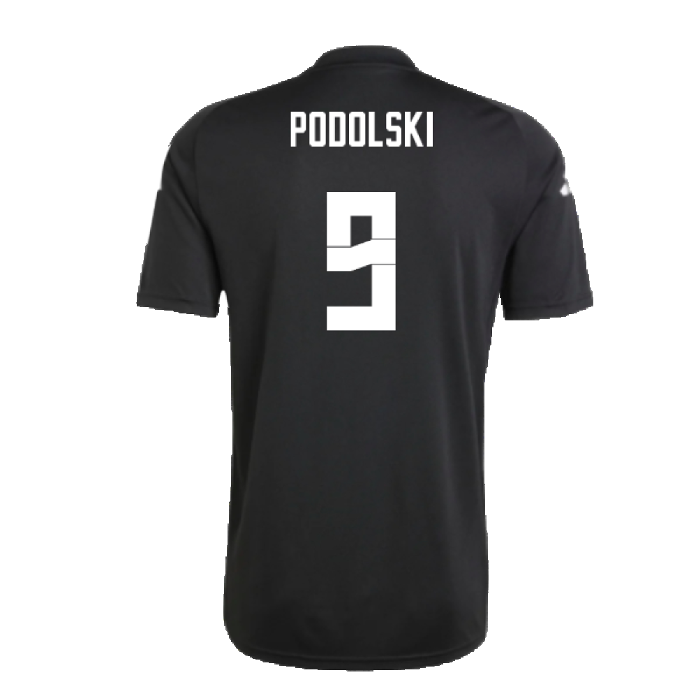 2024-2025 Germany Pre-Match Shirt (Black) (Podolski 9)