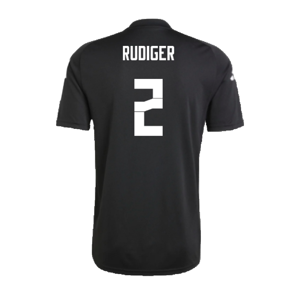 2024-2025 Germany Pre-Match Shirt (Black) (Rudiger 2)