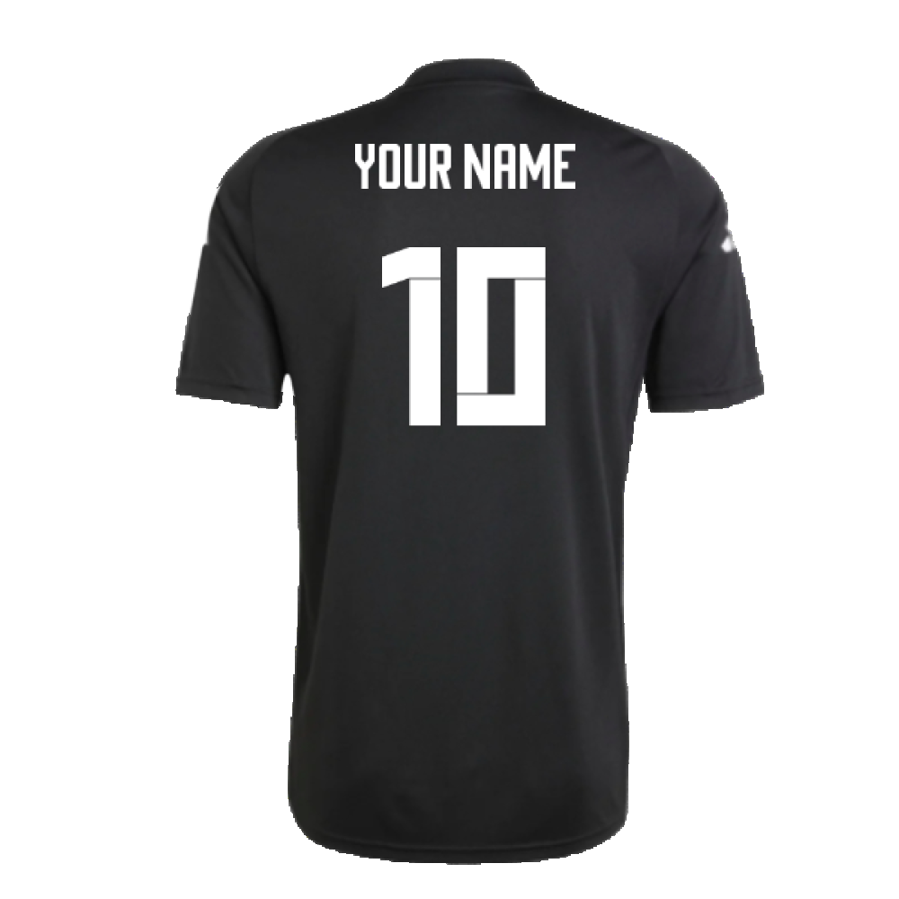 2024-2025 Germany Pre-Match Shirt (Black) (Your Name)