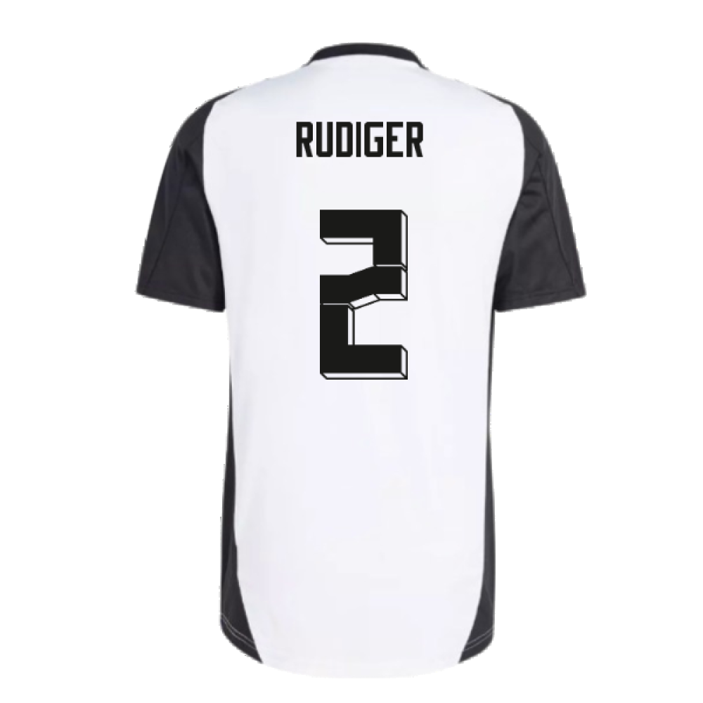 2024-2025 Germany Training Jersey (White) (Rudiger 2)