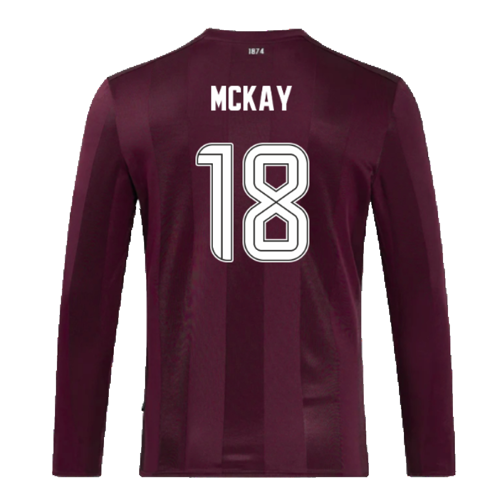 2024-2025 Hearts Long Sleeve Home Shirt (McKay 18)