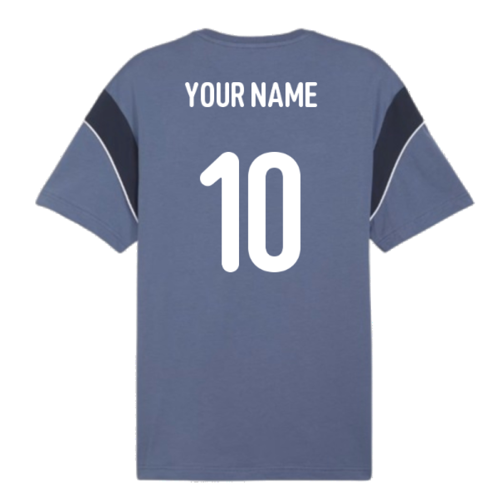 2024-2025 Iceland ftblArchive Tee (Cobalt) (Your Name)