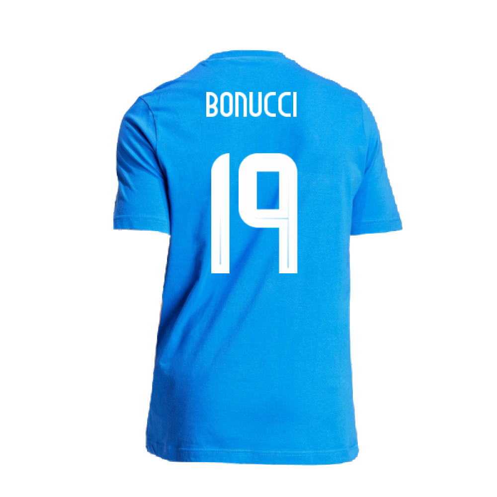 2024-2025 Italy DNA Graphic Tee (Blue) (BONUCCI 19)