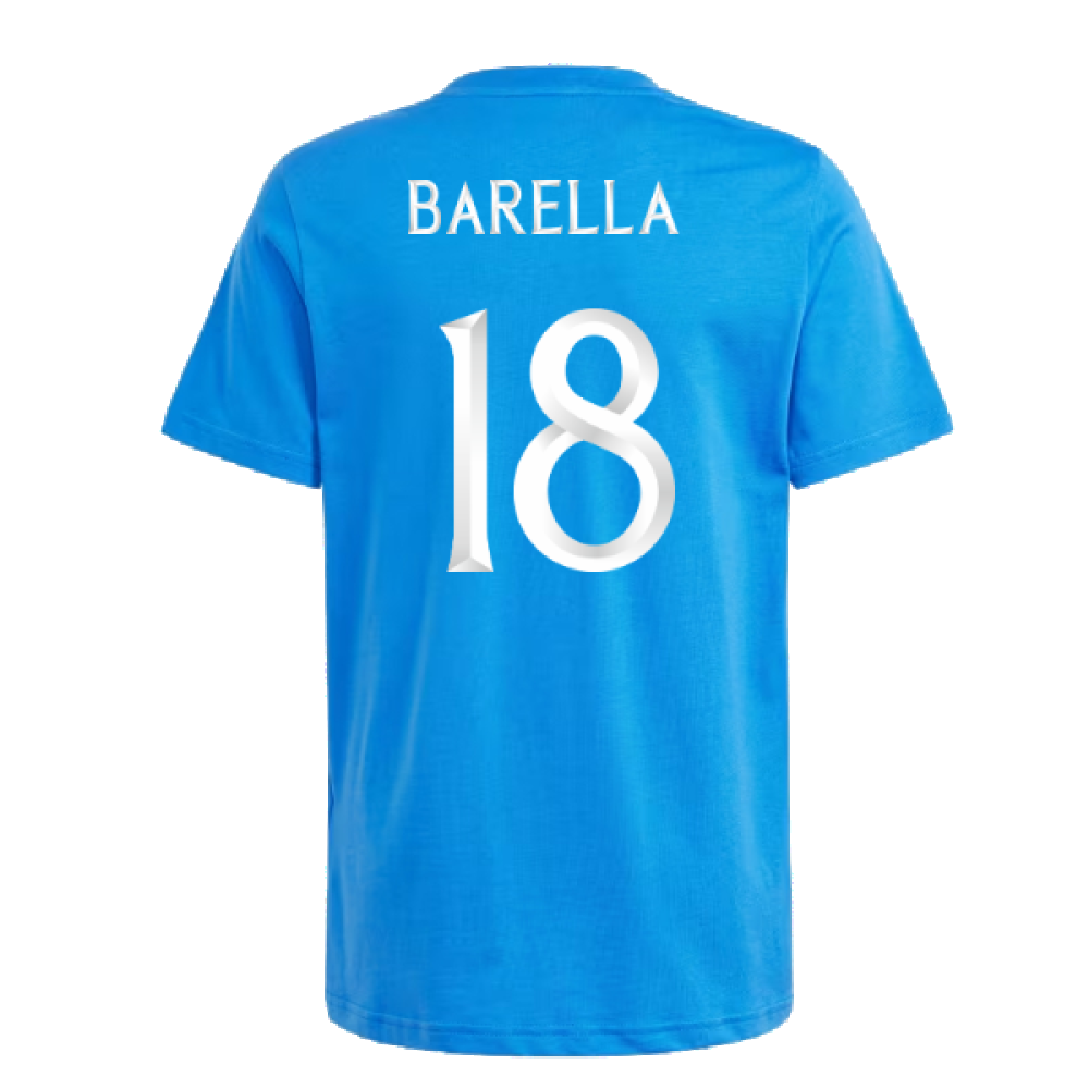 2024-2025 Italy DNA Tee (Blue) - Kids (BARELLA 18)