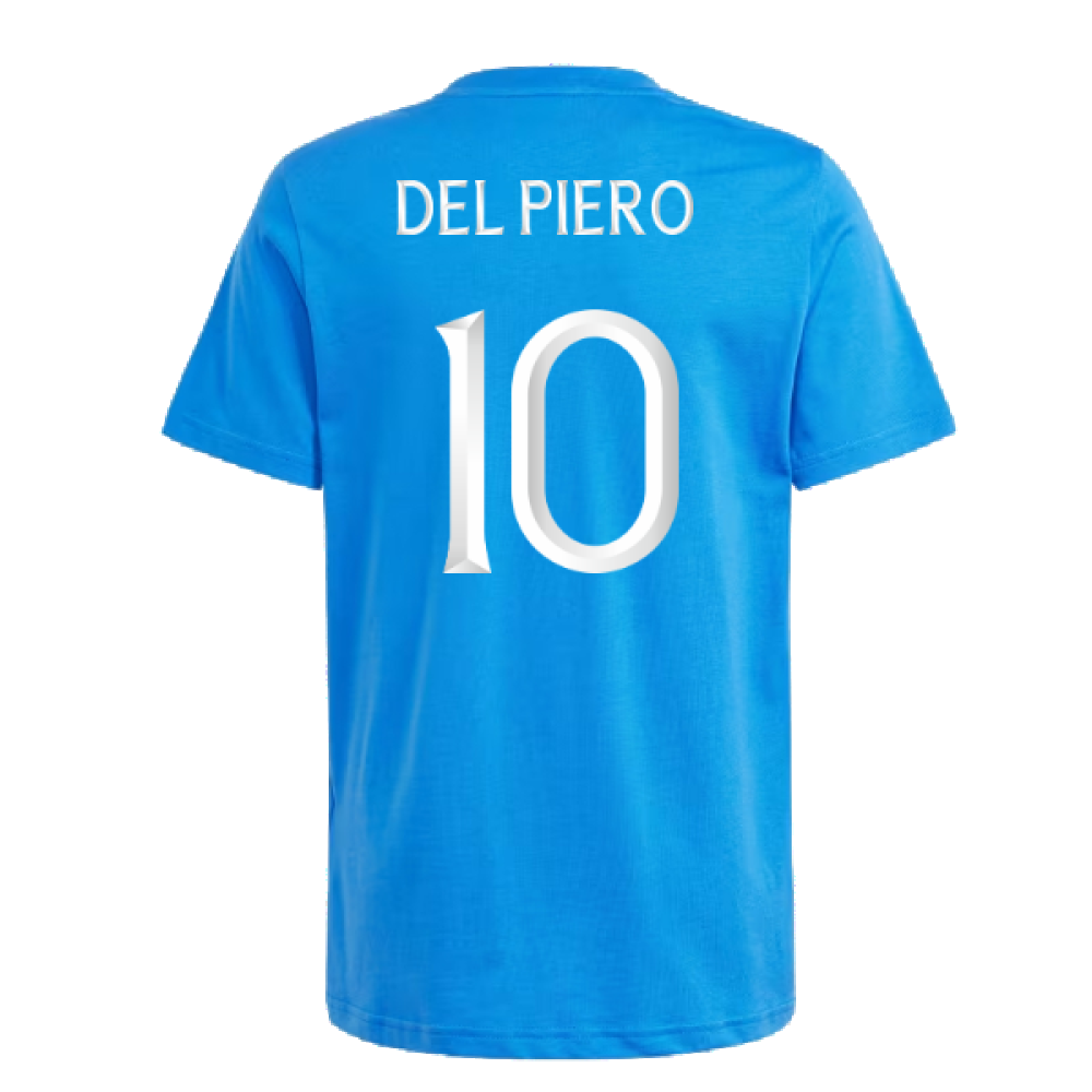 2024-2025 Italy DNA Tee (Blue) - Kids (DEL PIERO 10)