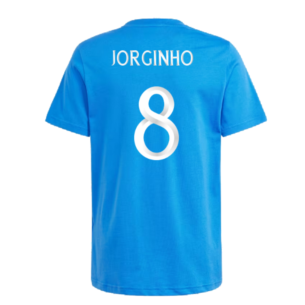 2024-2025 Italy DNA Tee (Blue) - Kids (JORGINHO 8)