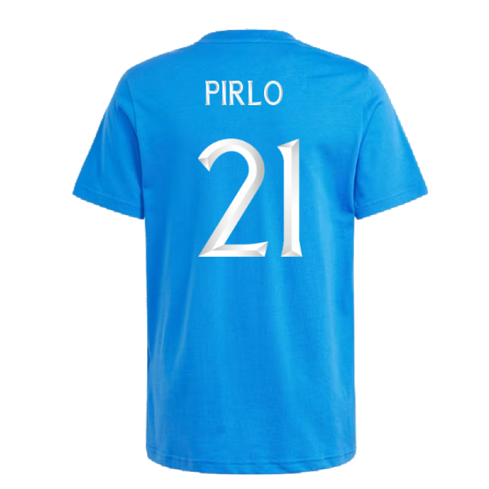 2024-2025 Italy DNA Tee (Blue) - Kids (PIRLO 21)